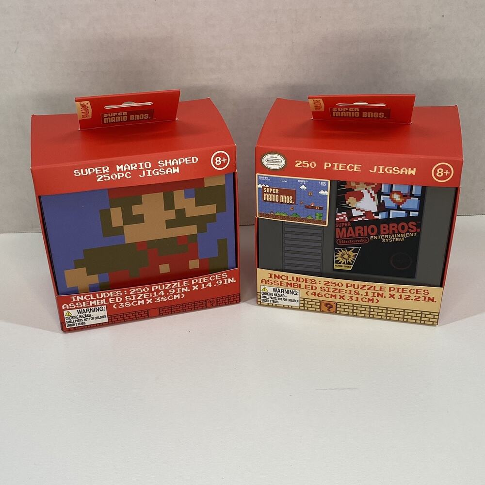 Nintendo Super Mario Theme 250 Piece Jigsaw Puzzle & Tin 2022 - Lot Of 2 - NEW